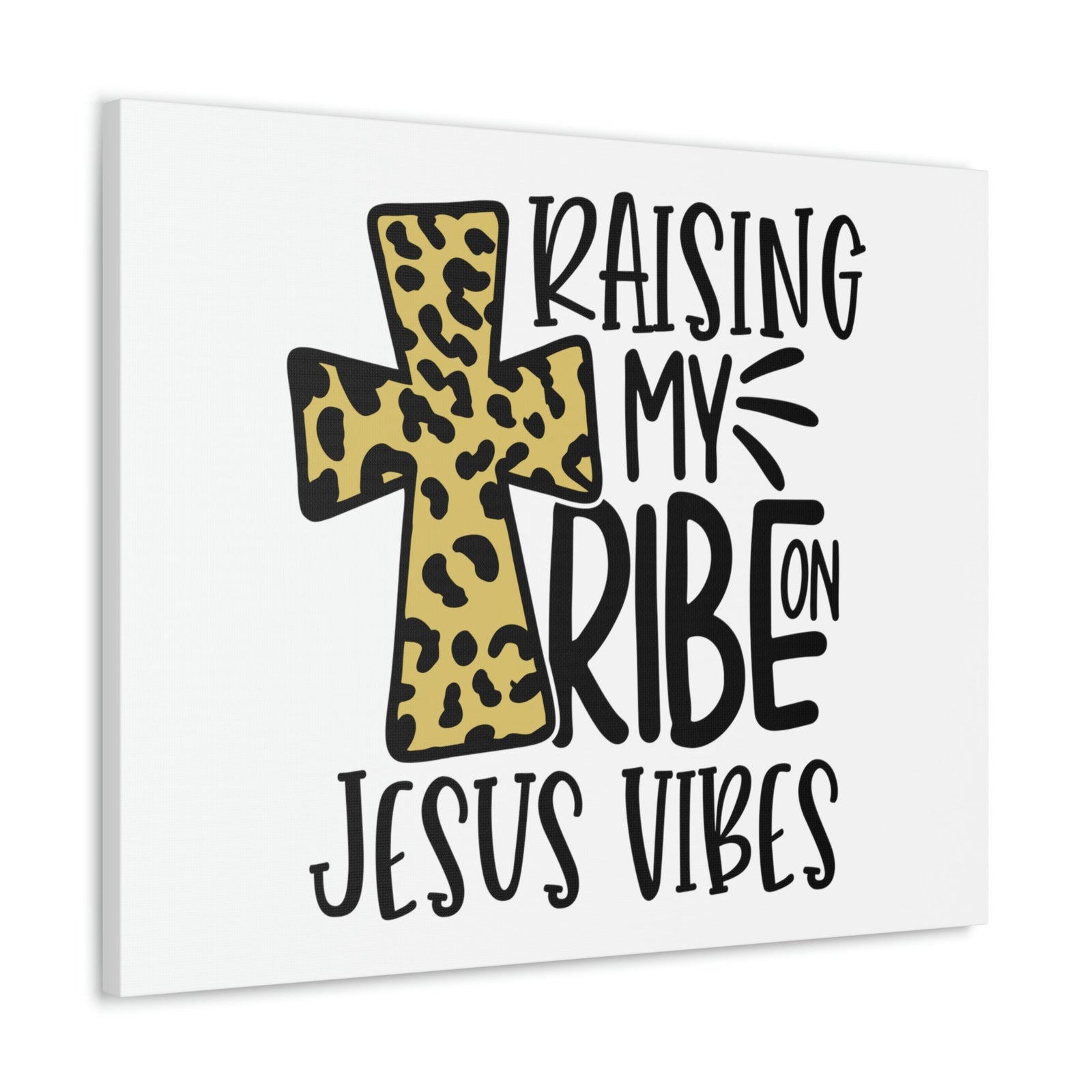 Scripture Walls Raising My Tribe On Jesus Vibes Luke 18:27 Christian Wall Art Print Ready to Hang Unframed-Express Your Love Gifts