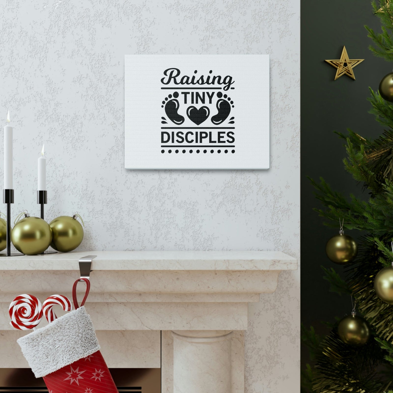 Scripture Walls Raising Tiny Disciples 1 Corinthians 11:1 Christian Wall Art Bible Verse Print Ready to Hang Unframed-Express Your Love Gifts