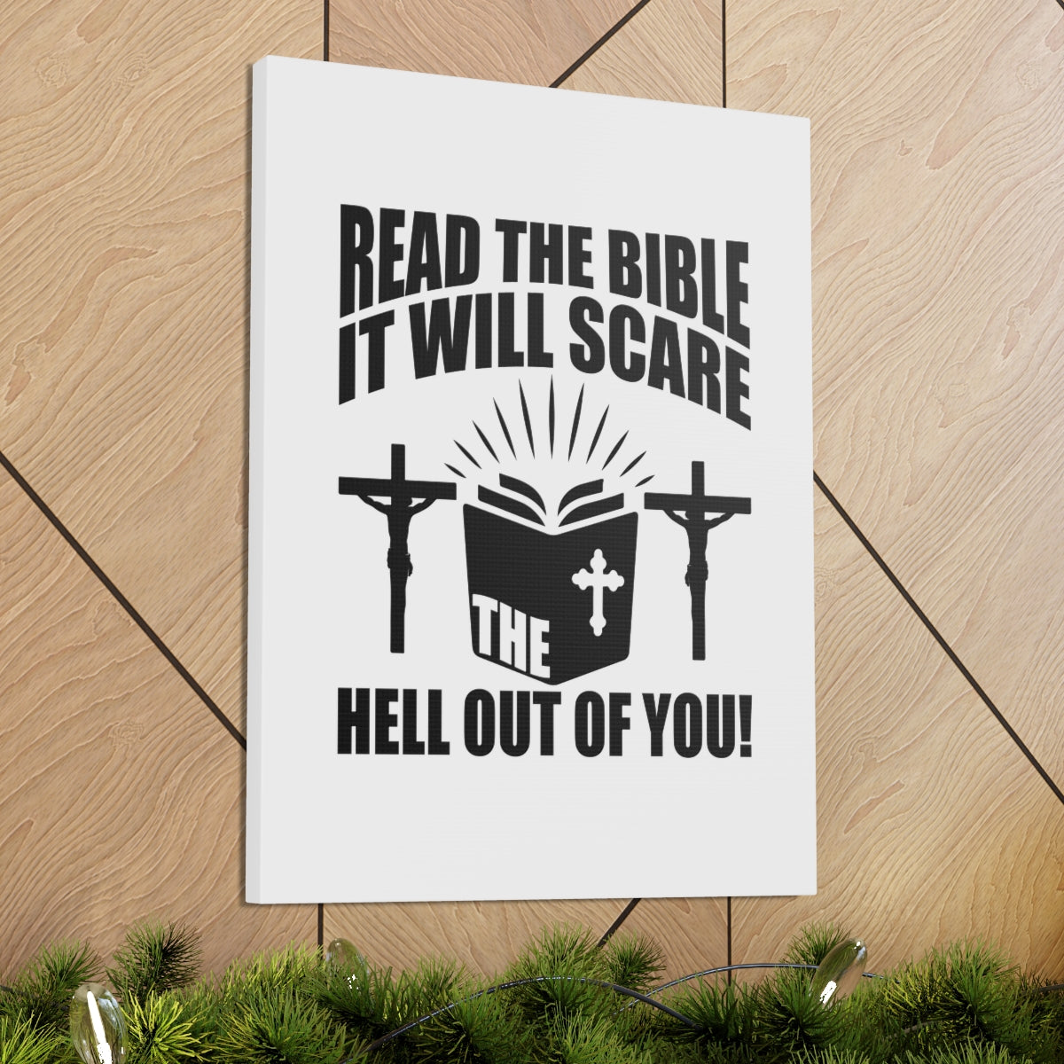 Scripture Walls Read The Bible 2 Timothy 3:16 Cross Christian Wall Art Bible Verse Print Ready to Hang Unframed-Express Your Love Gifts