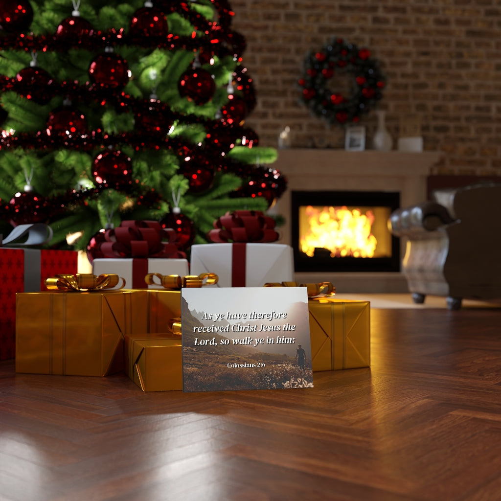 Scripture Walls Received Colossians 2:6 Bible Verse Canvas Christian Wall Art Ready to Hang Unframed-Express Your Love Gifts