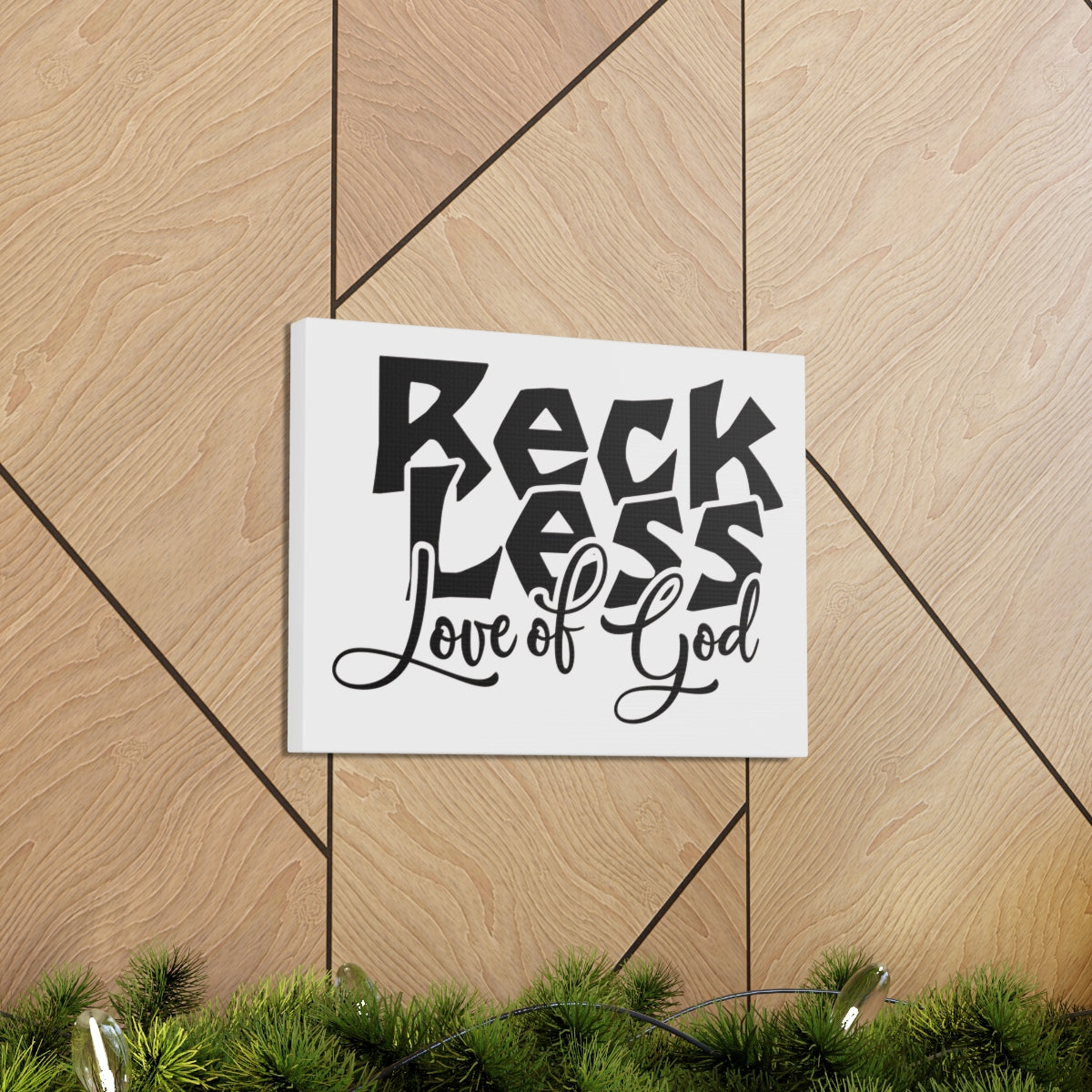 Scripture Walls Reckless Love Of God 1 John 4:8 Christian Wall Art Print Ready to Hang Unframed-Express Your Love Gifts