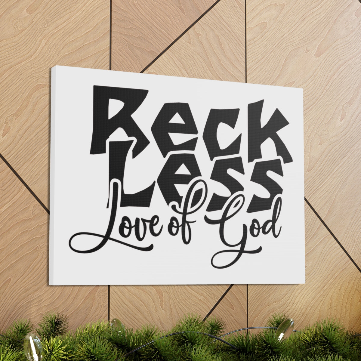 Scripture Walls Reckless Love Of God 1 John 4:8 Christian Wall Art Print Ready to Hang Unframed-Express Your Love Gifts