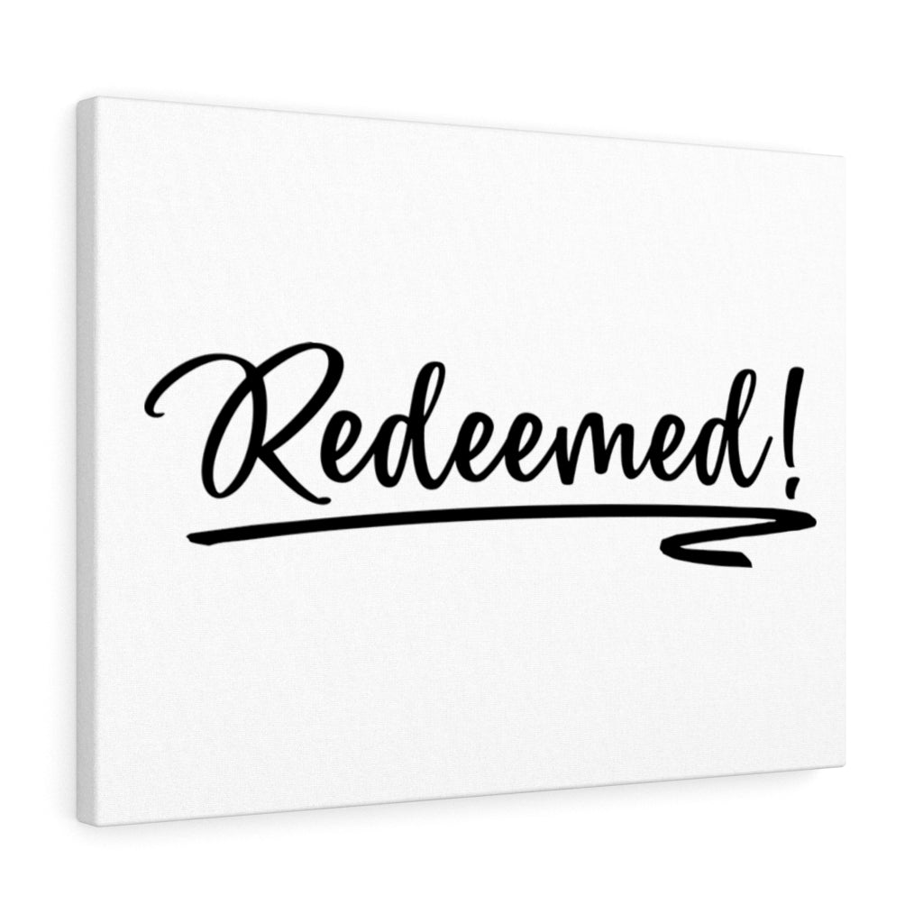 Scripture Walls Redeemed Bible Verse Canvas Christian Wall Art Ready to Hang Unframed-Express Your Love Gifts