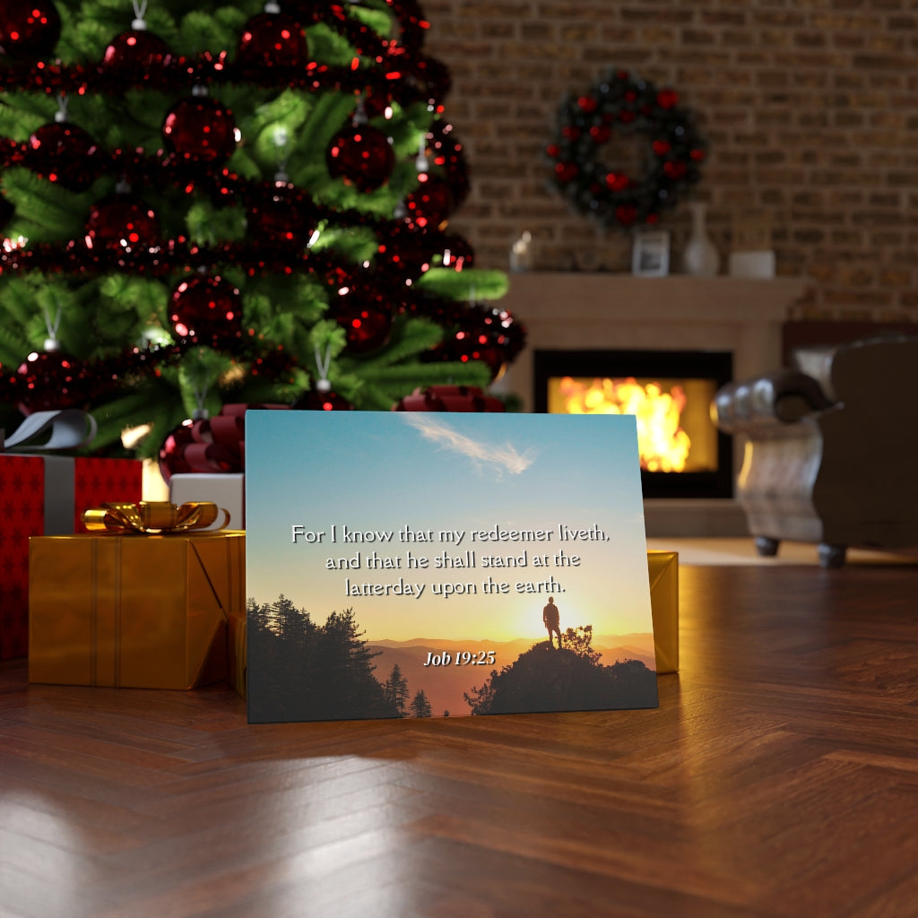 Scripture Walls Redeemer Liveth Job 19:25 Bible Verse Canvas Christian Wall Art Ready to Hang Unframed-Express Your Love Gifts