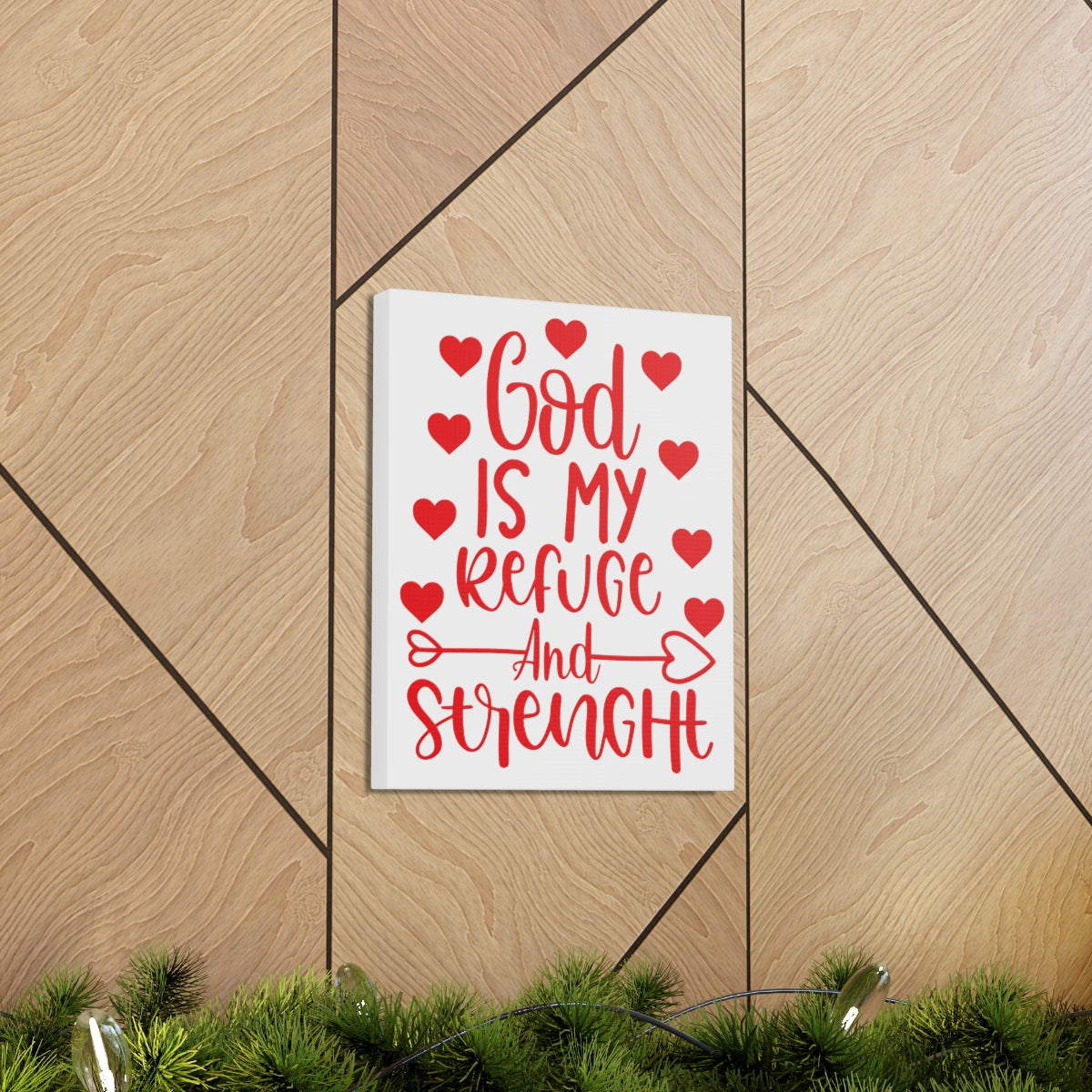 Scripture Walls Refuge And Strength Psalm 18:30 Christian Wall Art Print Ready to Hang Unframed-Express Your Love Gifts