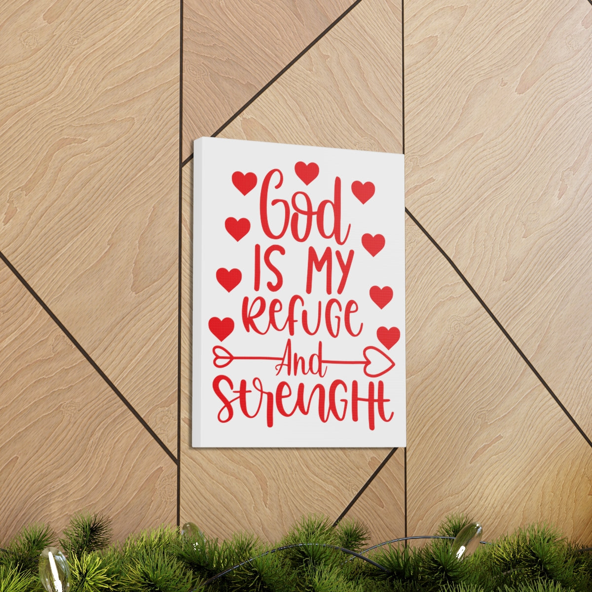 Scripture Walls Refuge And Strength Psalm 18:30 Christian Wall Art Print Ready to Hang Unframed-Express Your Love Gifts