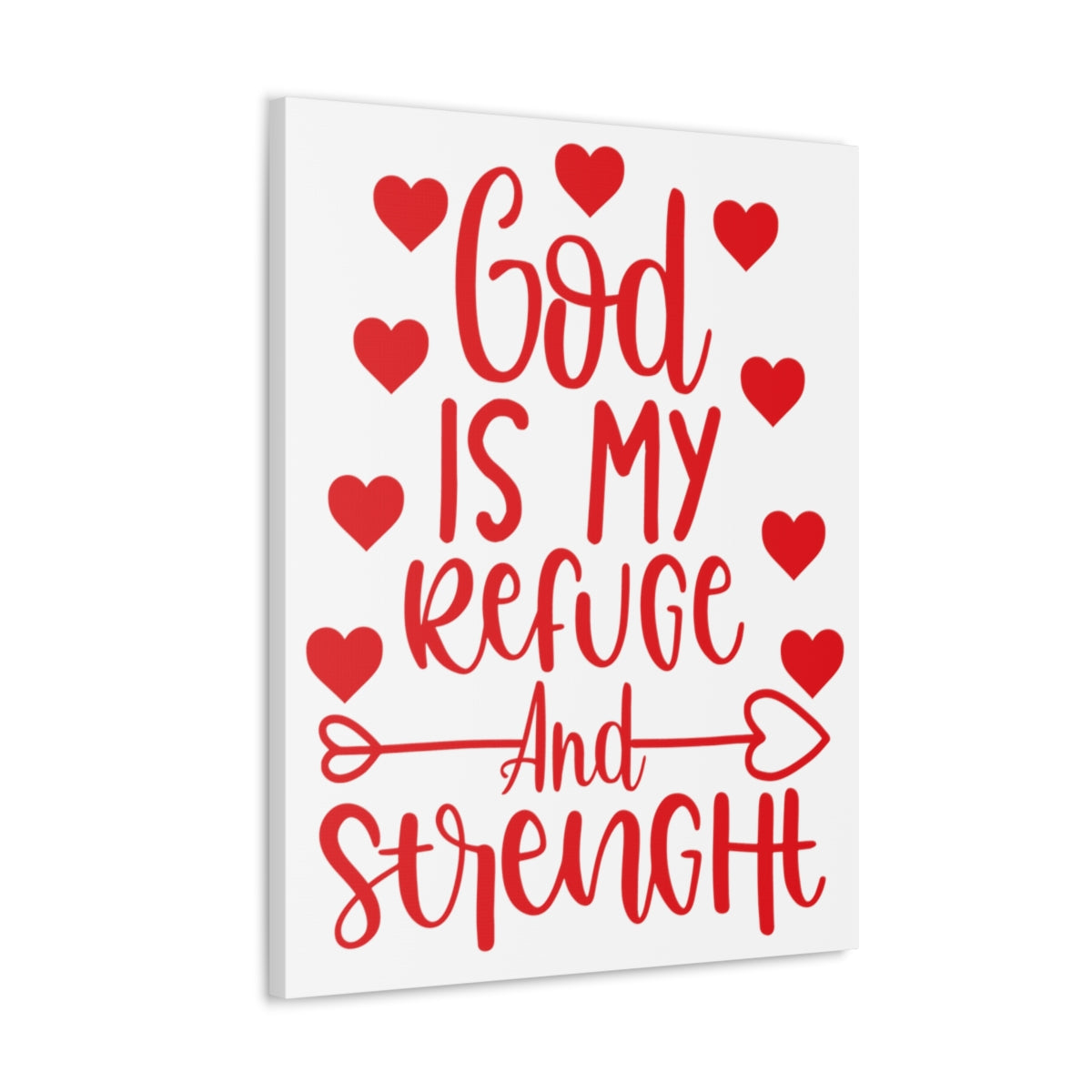 Scripture Walls Refuge And Strength Psalm 18:30 Christian Wall Art Print Ready to Hang Unframed-Express Your Love Gifts