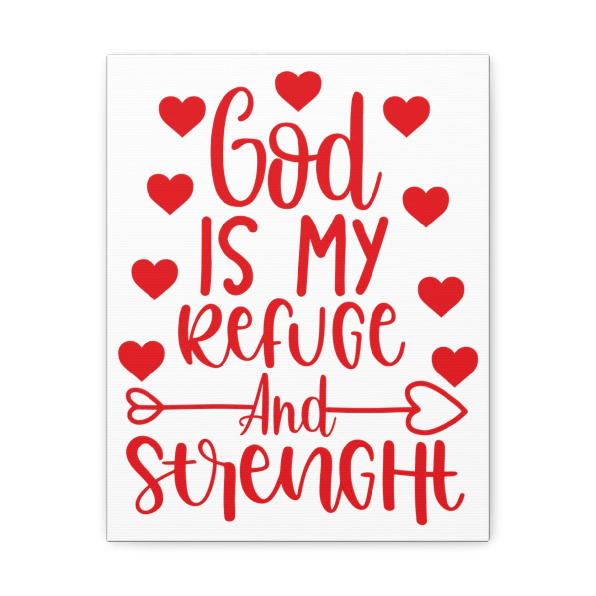 Scripture Walls Refuge And Strength Psalm 18:30 Christian Wall Art Print Ready to Hang Unframed-Express Your Love Gifts