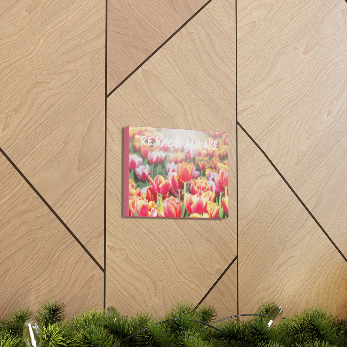 Scripture Walls Rejoice Always 1 Thessalonians 5:16 Bible Verse Canvas Christian Wall Art Bible Verse Print Ready To Hang Unframed-Express Your Love Gifts