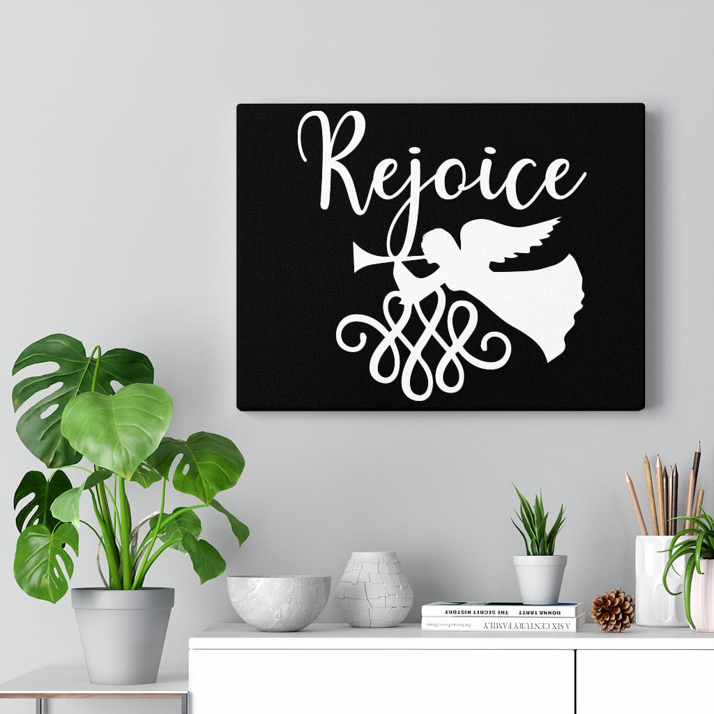 Scripture Walls Rejoice Bible Verse Canvas Christian Wall Art Ready to Hang Unframed-Express Your Love Gifts