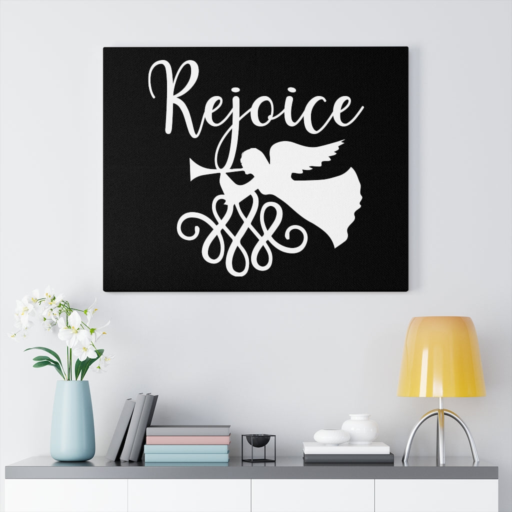 Scripture Walls Rejoice Bible Verse Canvas Christian Wall Art Ready to Hang Unframed-Express Your Love Gifts