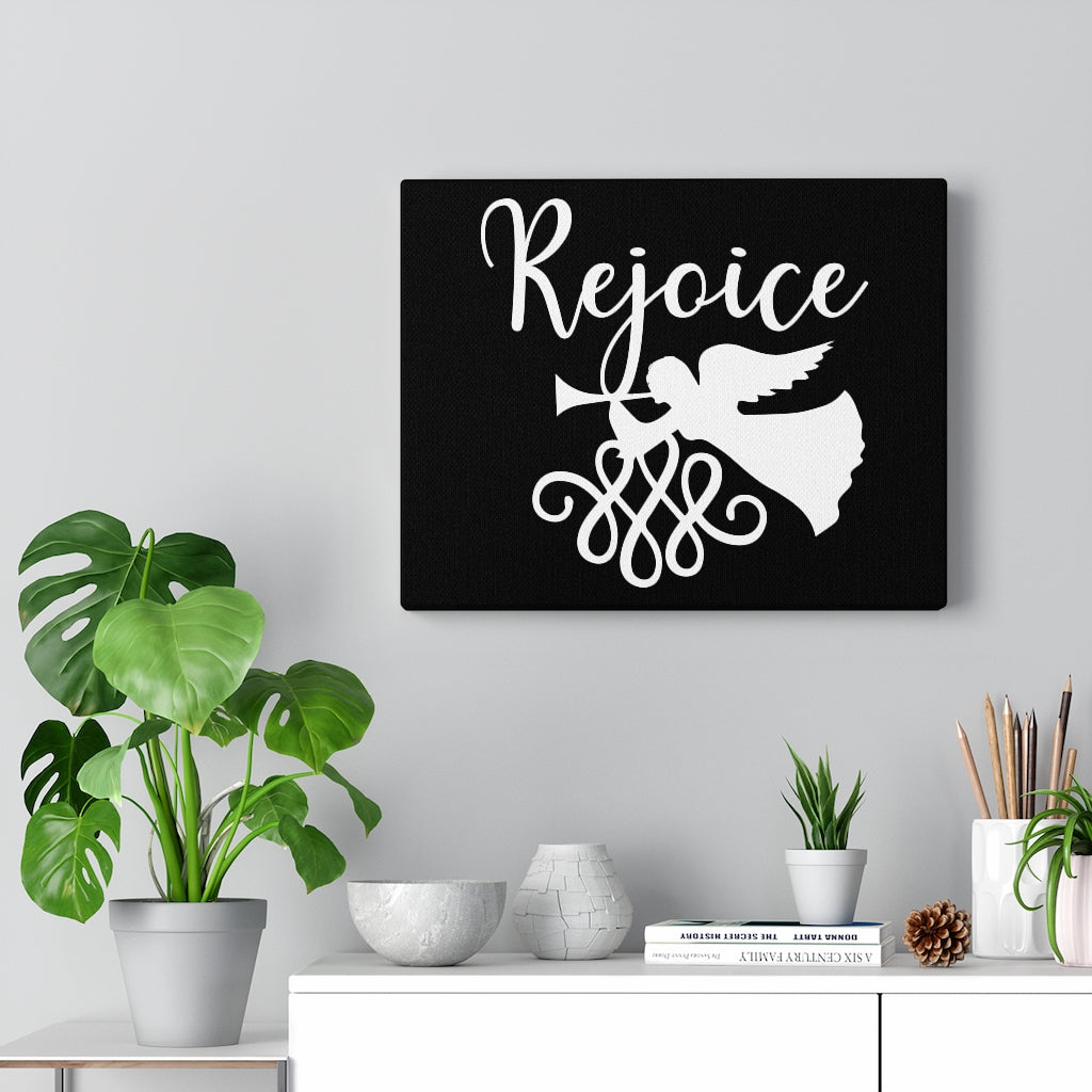 Scripture Walls Rejoice Bible Verse Canvas Christian Wall Art Ready to Hang Unframed-Express Your Love Gifts