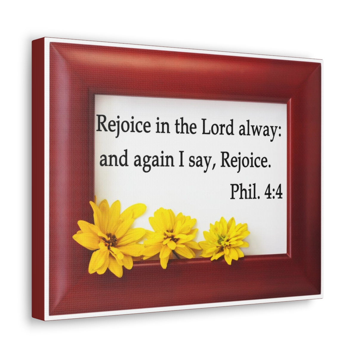 Scripture Walls Rejoice In The Lord Philippians 4:4 Bible Verse Canvas Christian Wall Art Bible Verse Print Ready To Hang Unframed-Express Your Love Gifts