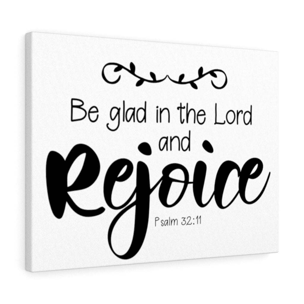 Scripture Walls Rejoice Psalm 32:11 Bible Verse Canvas Christian Wall Art Ready to Hang Unframed-Express Your Love Gifts