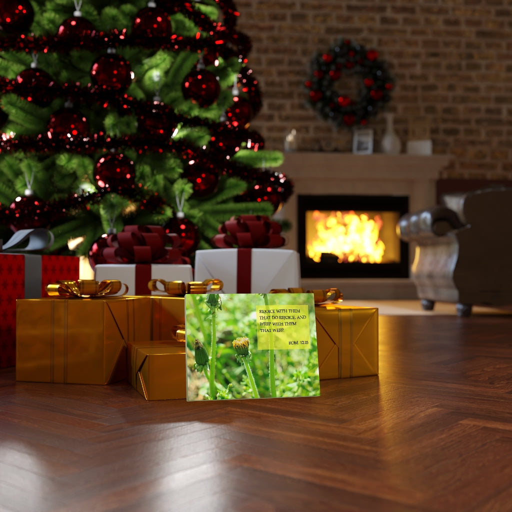 Scripture Walls Rejoice With Them Rom 12:15 Bible Verse Canvas Christian Wall Art Ready to Hang Unframed-Express Your Love Gifts