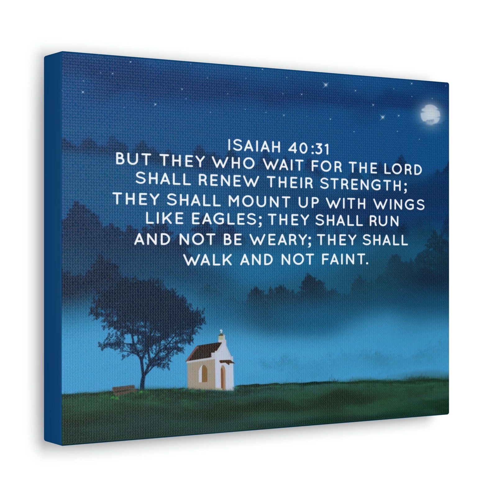 Scripture Walls Renew Their Strength Isaiah 40:31 Bible Verse Canvas Christian Wall Art Bible Verse Print Ready To Hang Unframed-Express Your Love Gifts