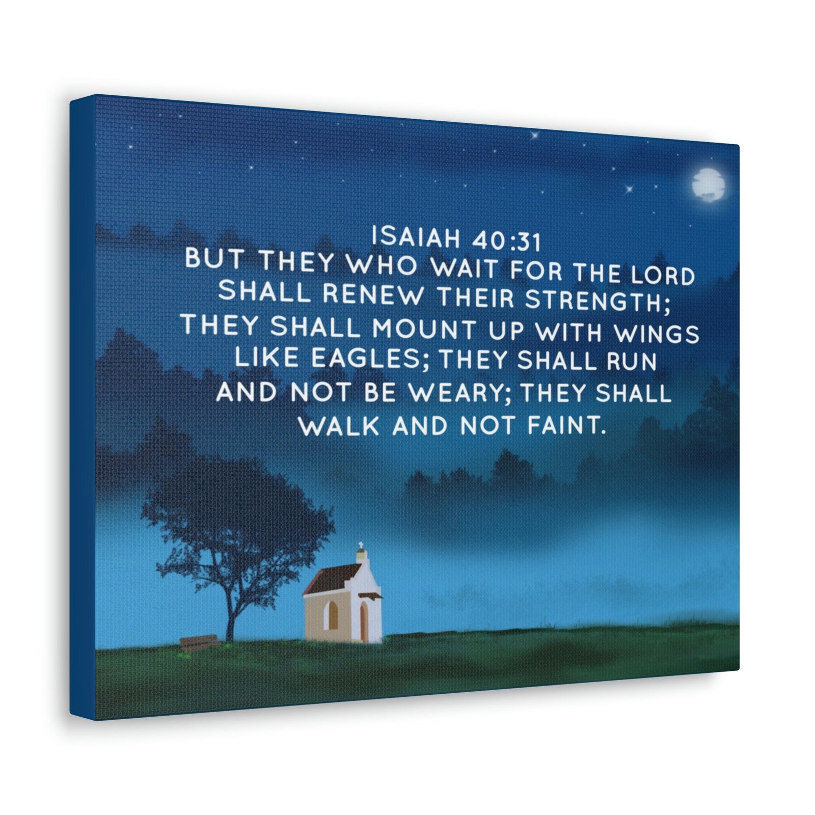 Scripture Walls Renew Their Strength Isaiah 40:31 Bible Verse Canvas Christian Wall Art Bible Verse Print Ready To Hang Unframed-Express Your Love Gifts