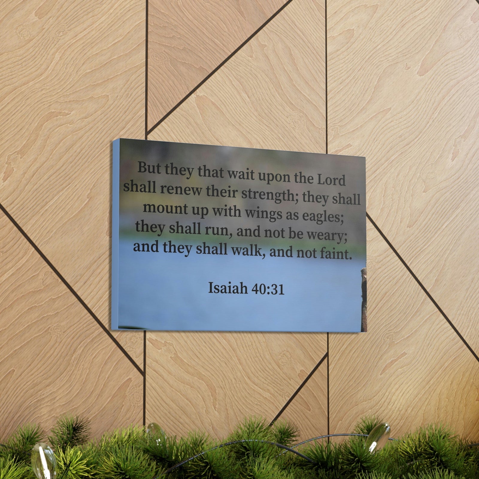 Scripture Walls Renew Their Strength Isaiah 40:31 Christian Wall Art Bible Verse Print Ready to Hang Unframed-Express Your Love Gifts