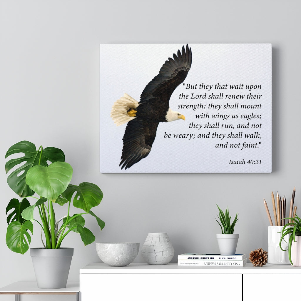 Scripture Walls Renewed Strength in God Isaiah 40:31 Scripture Wall Art Christian Home Decor Unframed-Express Your Love Gifts