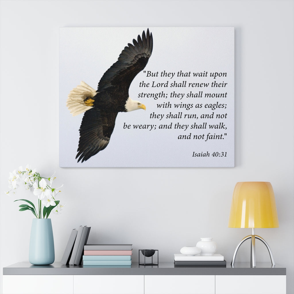 Scripture Walls Renewed Strength in God Isaiah 40:31 Scripture Wall Art Christian Home Decor Unframed-Express Your Love Gifts
