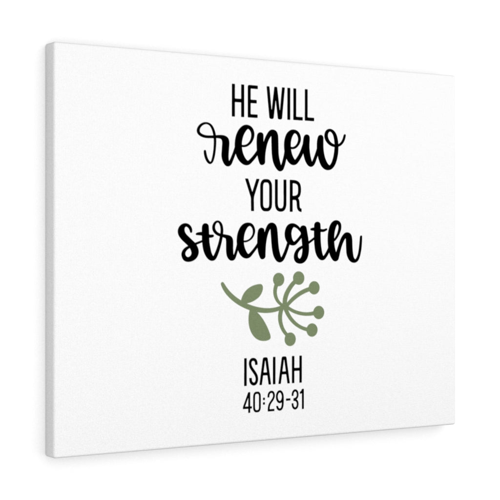 Scripture Walls Renewed Strength Isaiah 40:29-31 Bible Verse Canvas Christian Wall Art Ready to Hang Unframed-Express Your Love Gifts