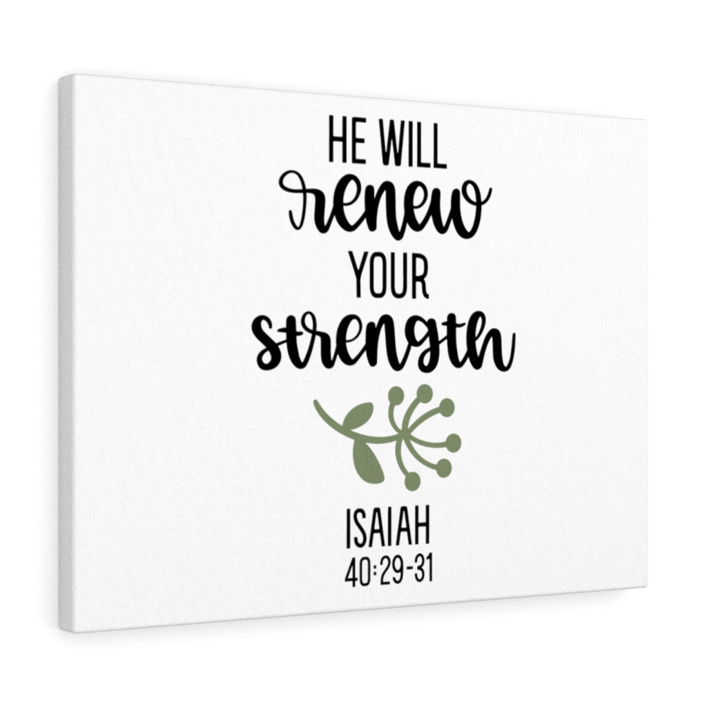 Scripture Walls Renewed Strength Isaiah 40:29-31 Bible Verse Canvas Christian Wall Art Ready to Hang Unframed-Express Your Love Gifts