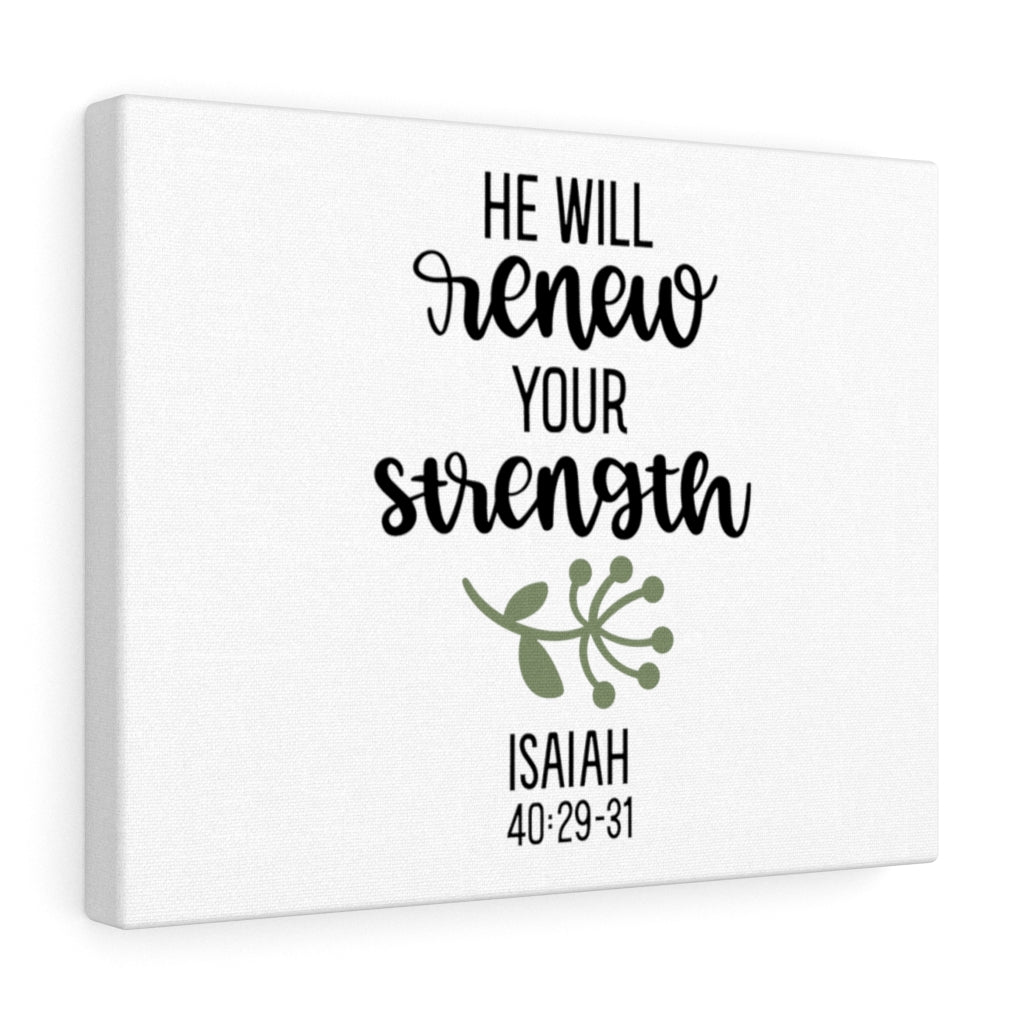 Scripture Walls Renewed Strength Isaiah 40:29-31 Bible Verse Canvas Christian Wall Art Ready to Hang Unframed-Express Your Love Gifts
