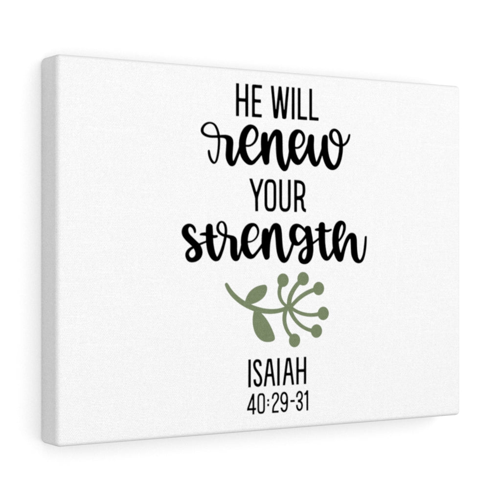Scripture Walls Renewed Strength Isaiah 40:29-31 Bible Verse Canvas Christian Wall Art Ready to Hang Unframed-Express Your Love Gifts