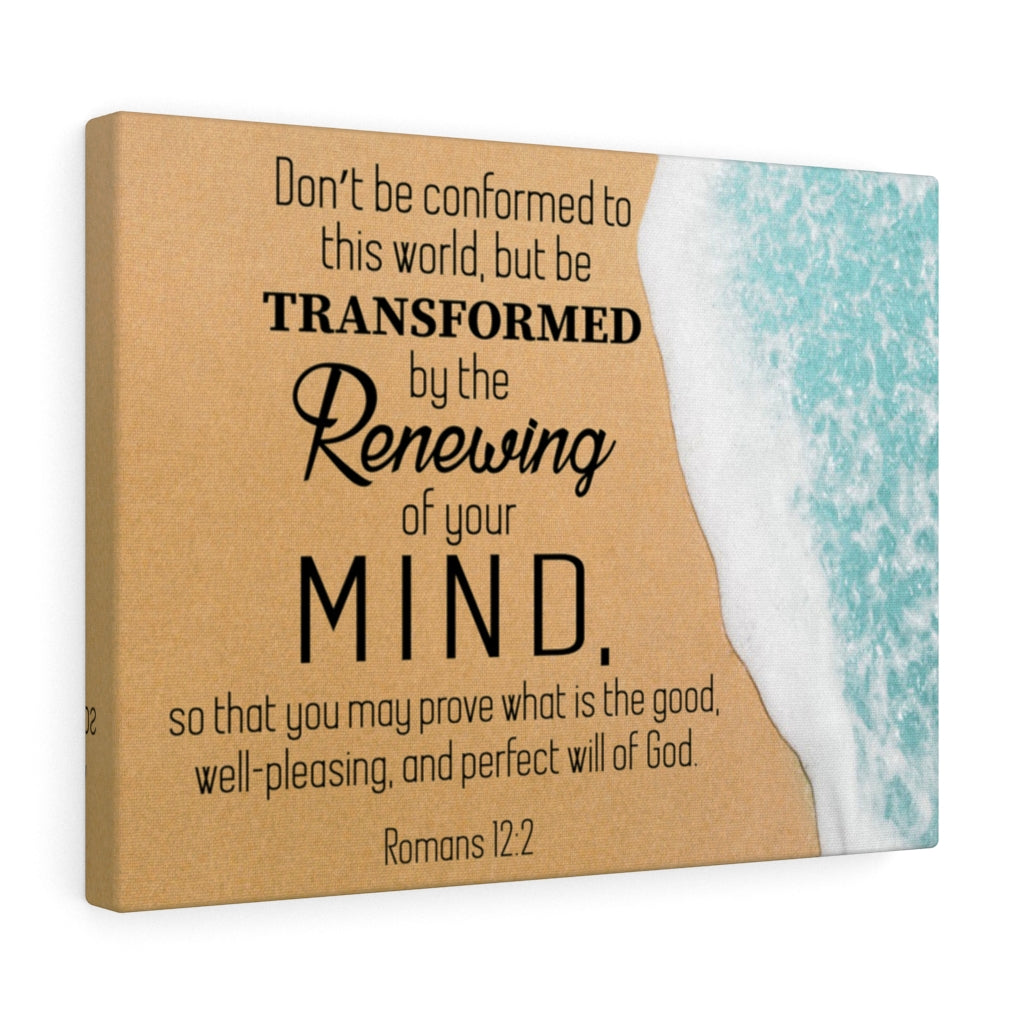 Scripture Walls Renewing of the Mind Canvas Romans 12:2 Bible Verse Canvas Christian Wall Art Ready to Hang Unframed-Express Your Love Gifts