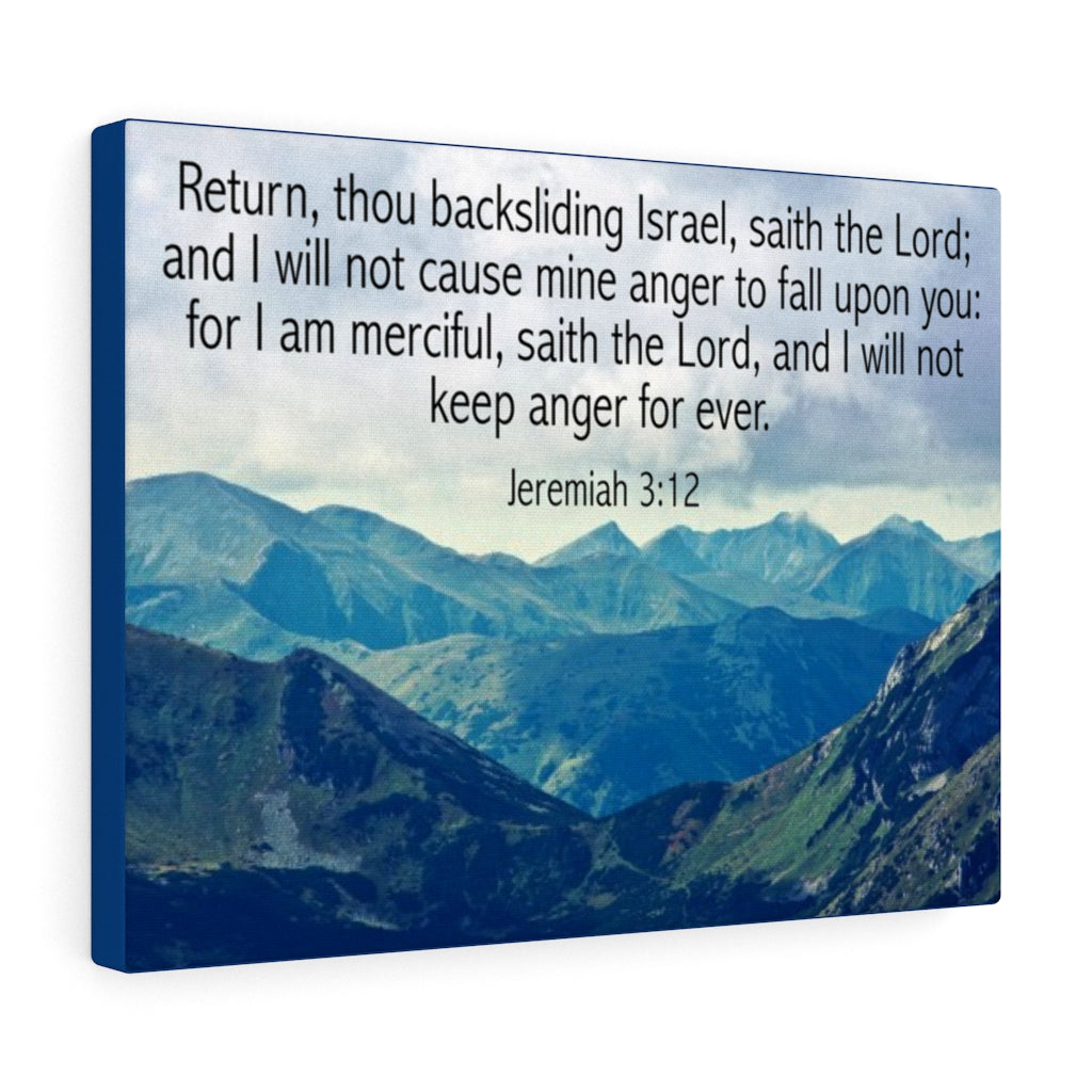 Scripture Walls Return Jeremiah 3:12 Bible Verse Canvas Christian Wall Art Ready to Hang Unframed-Express Your Love Gifts