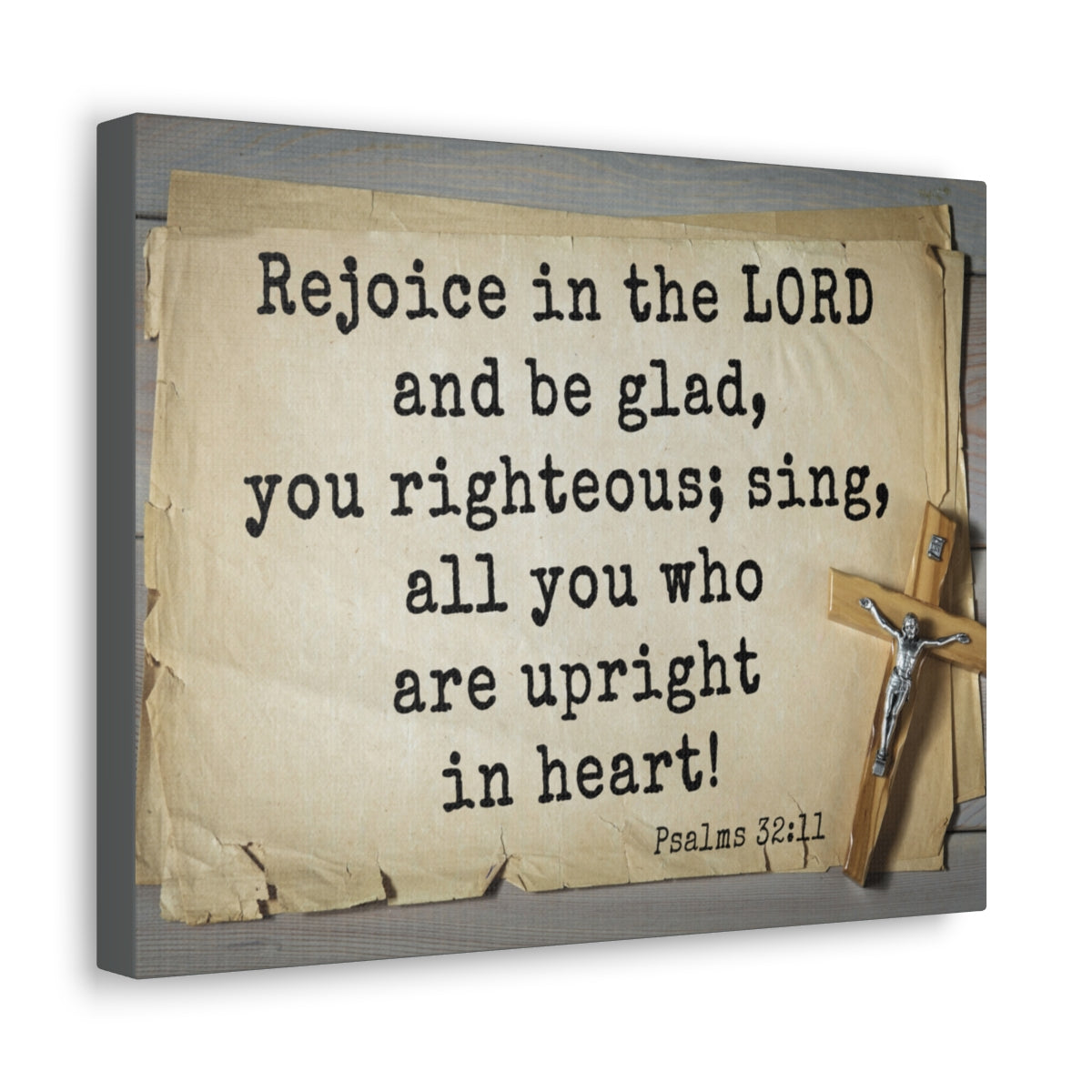 Scripture Walls Righteous Sing Psalm 32:11 Bible Verse Canvas Christian Wall Art Ready to Hang Unframed-Express Your Love Gifts