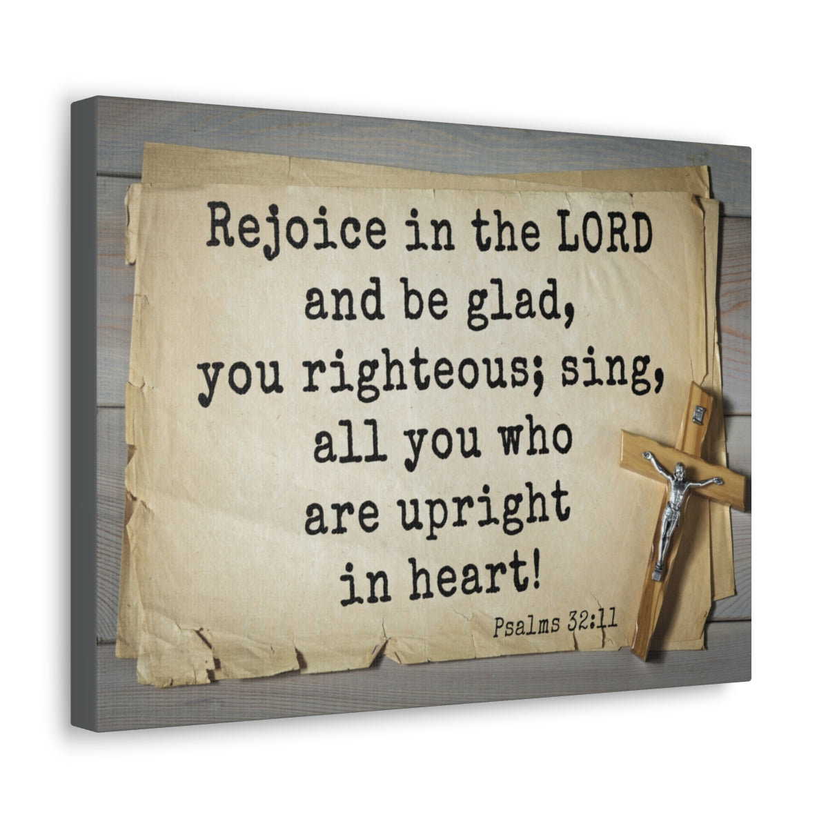Scripture Walls Righteous Sing Psalm 32:11 Bible Verse Canvas Christian Wall Art Ready to Hang Unframed-Express Your Love Gifts