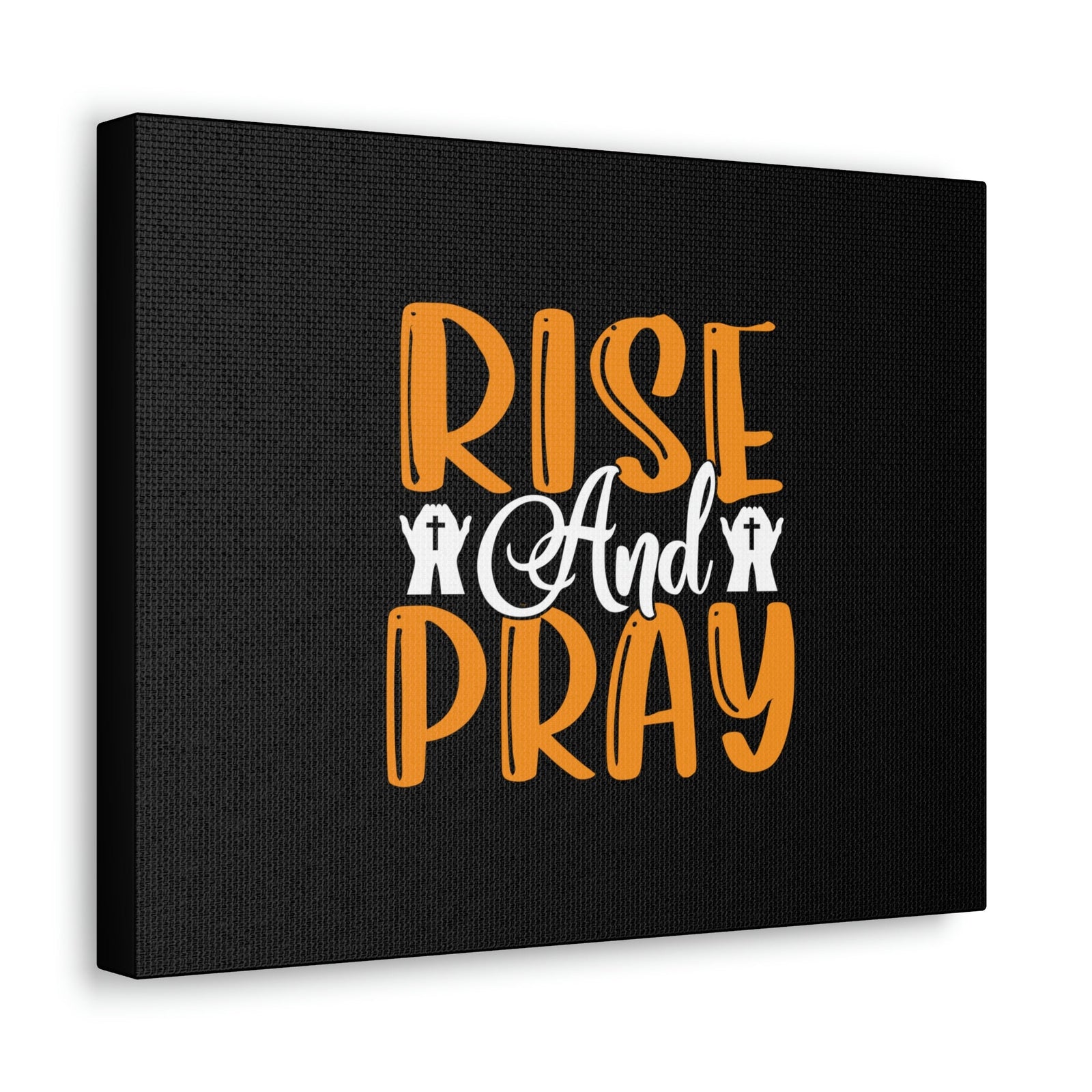 Scripture Walls Rise And Pray Mark 1:35 Orange Christian Wall Art Bible Verse Print Ready to Hang Unframed-Express Your Love Gifts