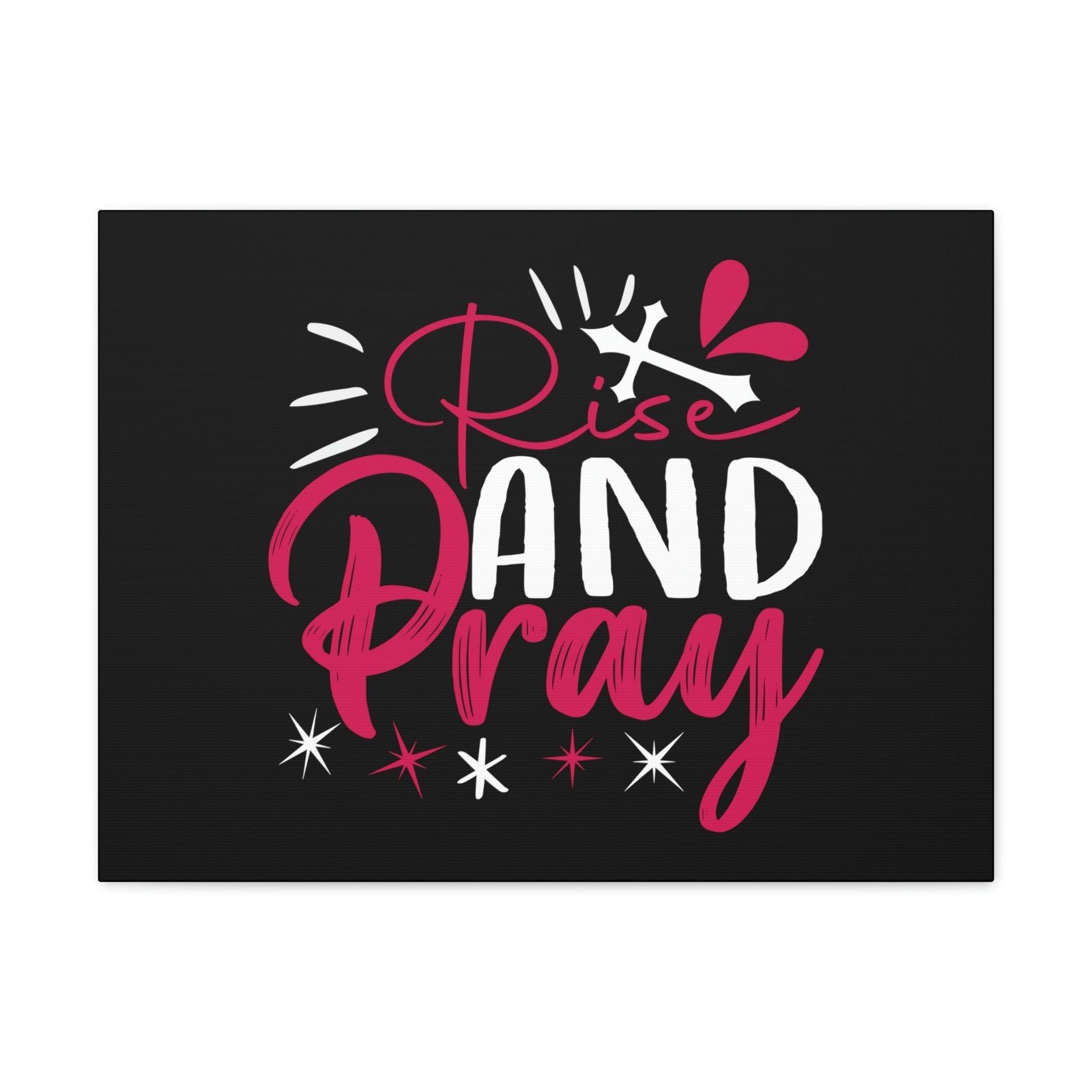 Scripture Walls Rise And Pray Mark 1:35 Red Christian Wall Art Bible Verse Print Ready to Hang Unframed-Express Your Love Gifts