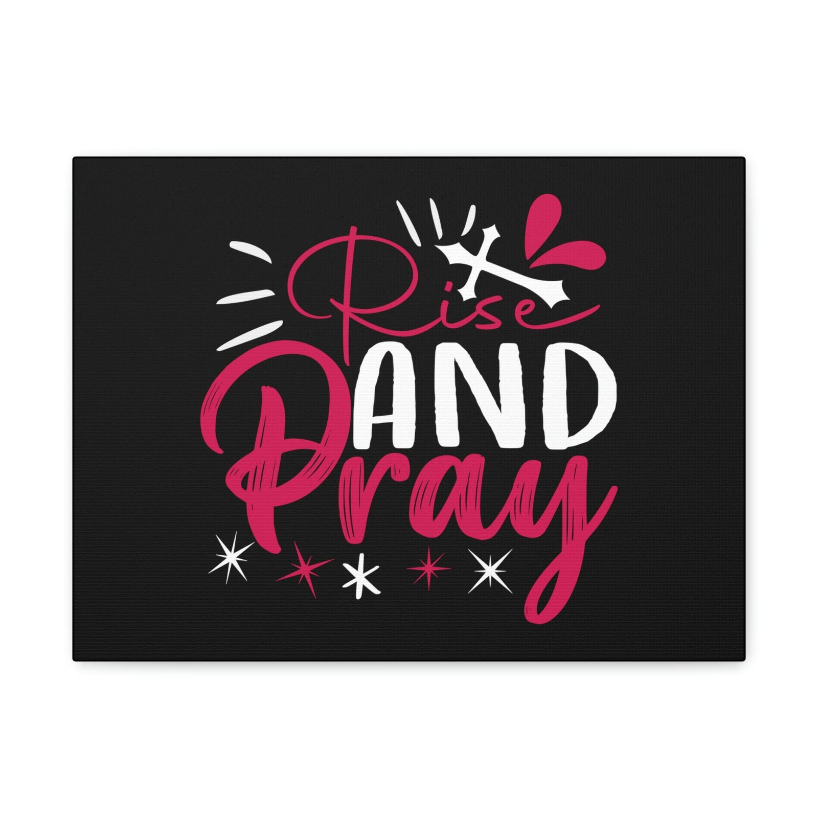 Scripture Walls Rise And Pray Mark 1:35 Red Christian Wall Art Bible Verse Print Ready to Hang Unframed-Express Your Love Gifts