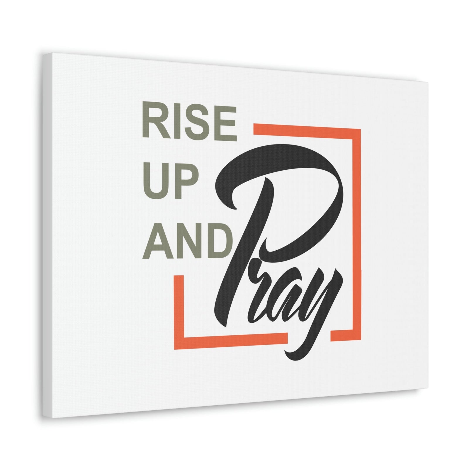 Scripture Walls Rise Up And Pray Mark 1:35 Red Line Christian Wall Art Bible Verse Print Ready to Hang Unframed-Express Your Love Gifts