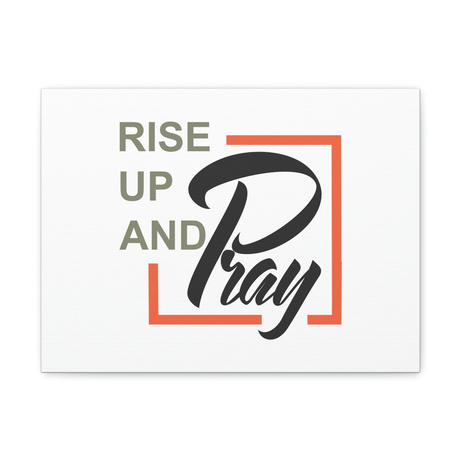 Scripture Walls Rise Up And Pray Mark 1:35 Red Line Christian Wall Art Bible Verse Print Ready to Hang Unframed-Express Your Love Gifts