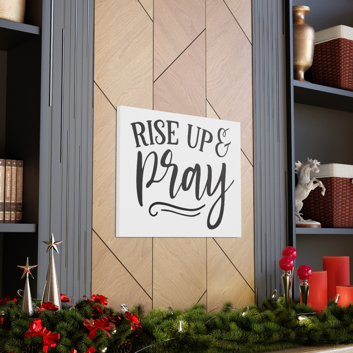 Scripture Walls Rise Up Pray Line Isaiah 33:2 Christian Wall Art Print Ready to Hang Unframed-Express Your Love Gifts