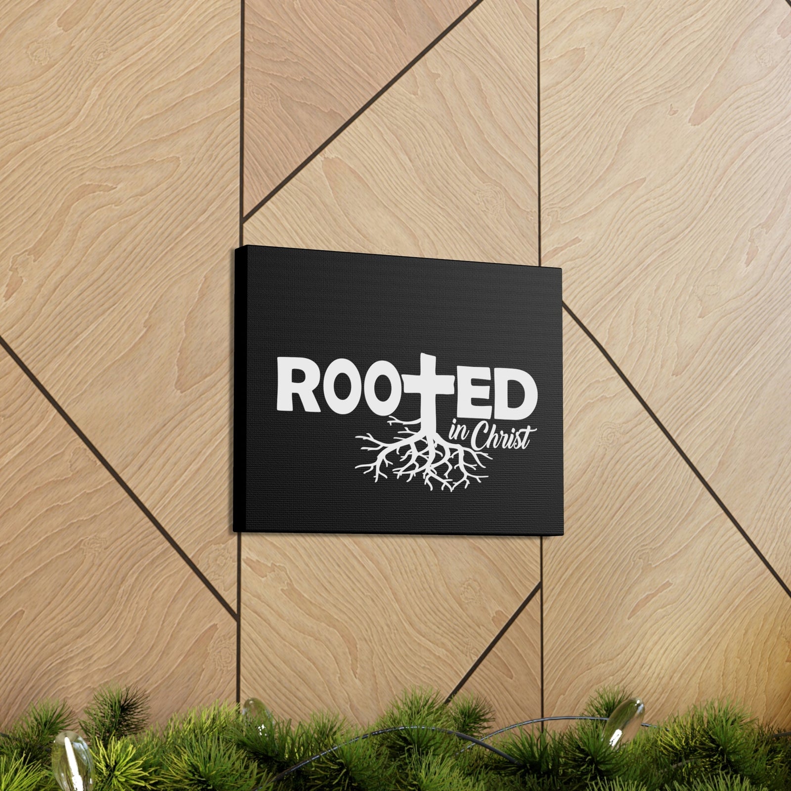 Scripture Walls Rooted In Christ Colossians 2:7 Christian Wall Art Print Ready to Hang Unframed-Express Your Love Gifts