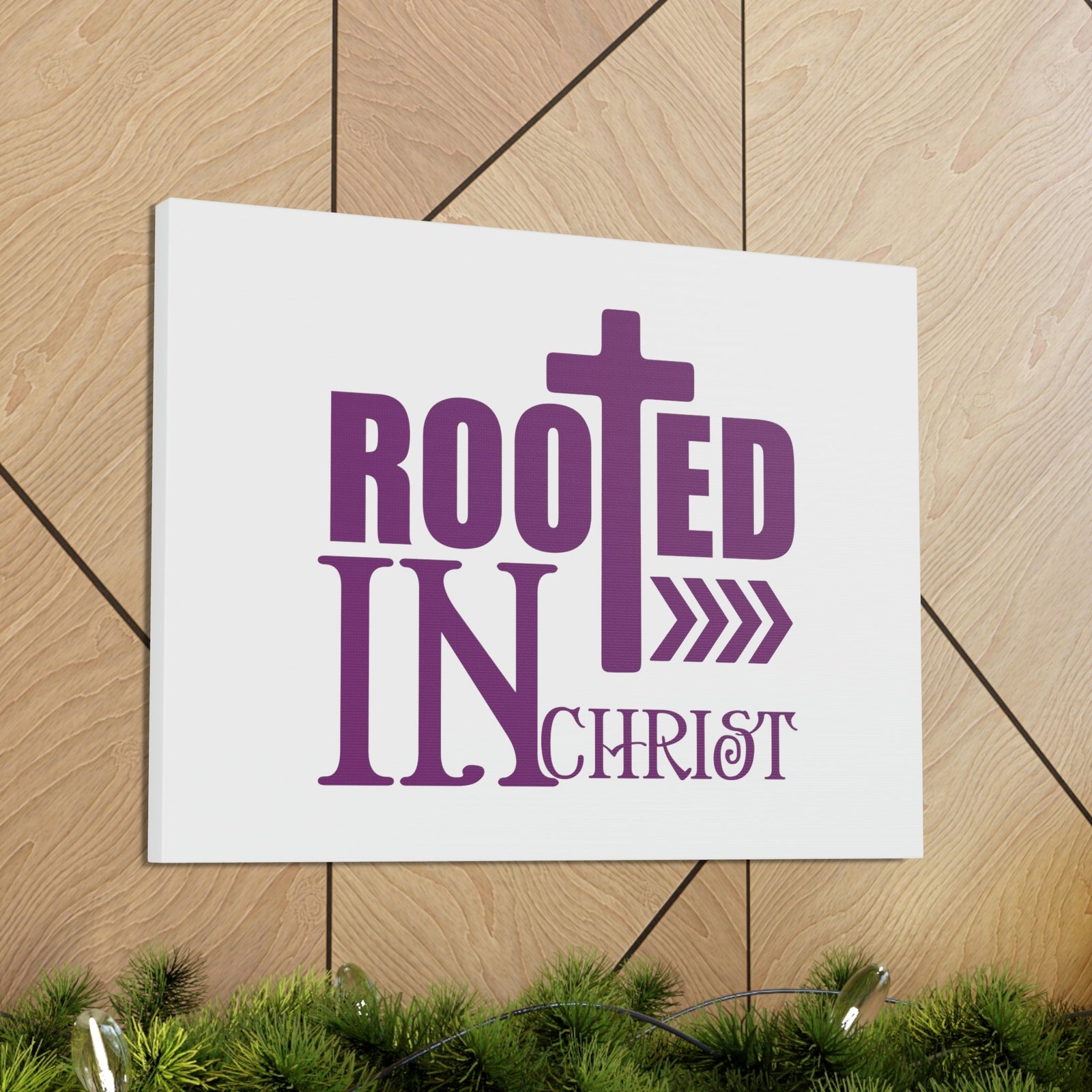 Scripture Walls Rooted In Christ Ephesians 3:17 Christian Wall Art Bible Verse Print Ready to Hang Unframed-Express Your Love Gifts