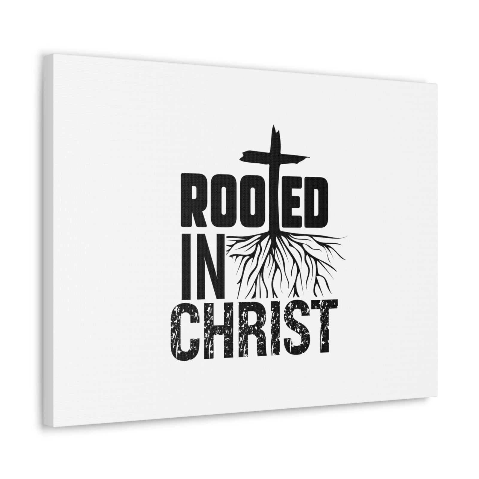 Scripture Walls Rooted In Christ Ephesians 3:17 Cross Christian Wall Art Bible Verse Print Ready to Hang Unframed-Express Your Love Gifts
