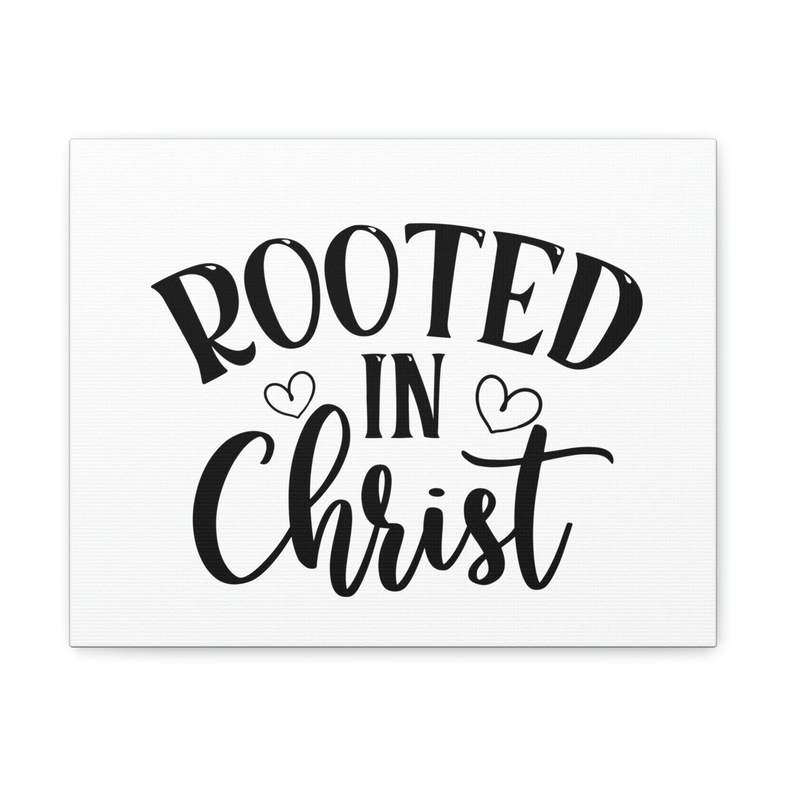Scripture Walls Rooted In Christ Ephesians 3:17 Hearts Christian Wall Art Bible Verse Print Ready to Hang Unframed-Express Your Love Gifts