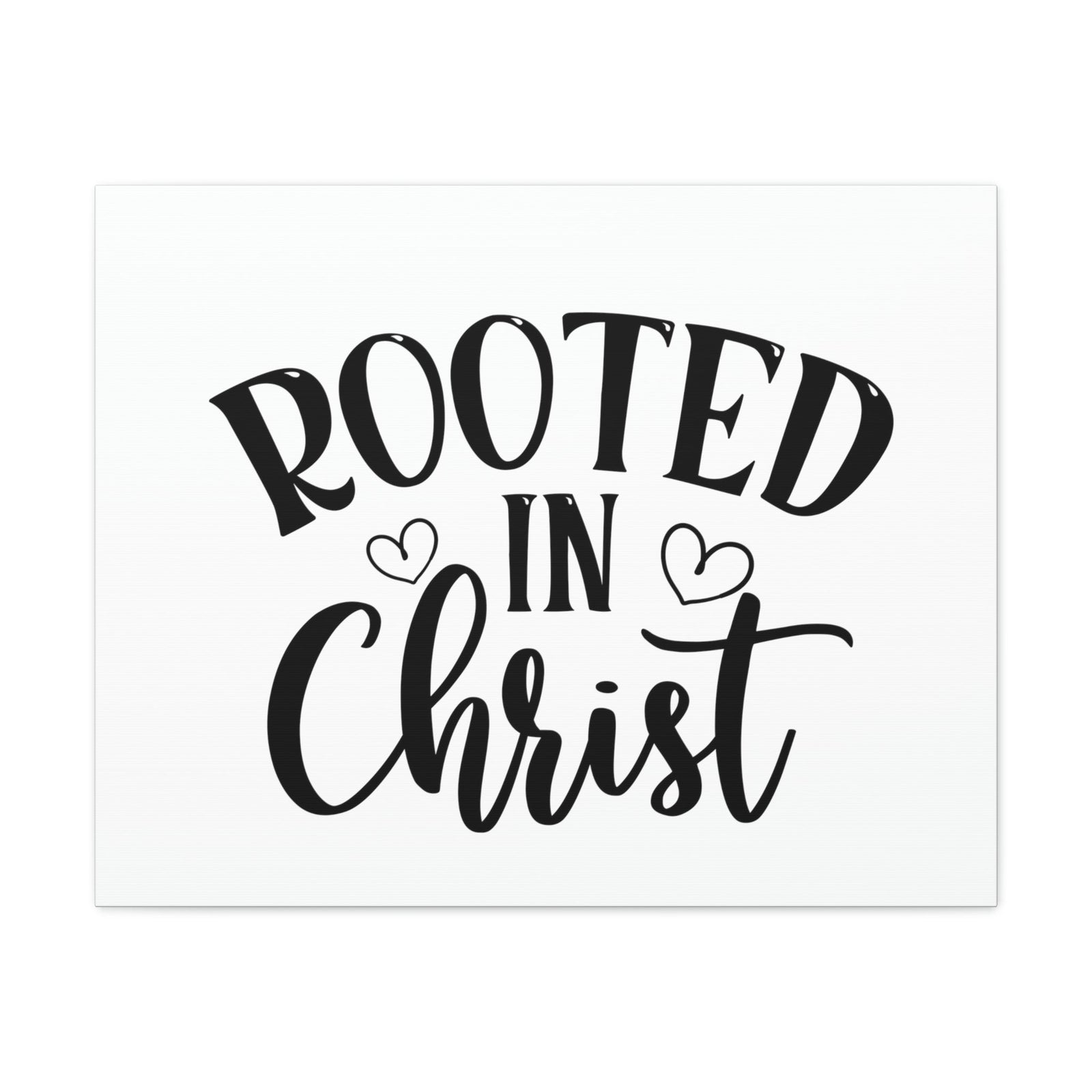 Scripture Walls Rooted In Christ Ephesians 3:17 Hearts Christian Wall Art Bible Verse Print Ready to Hang Unframed-Express Your Love Gifts