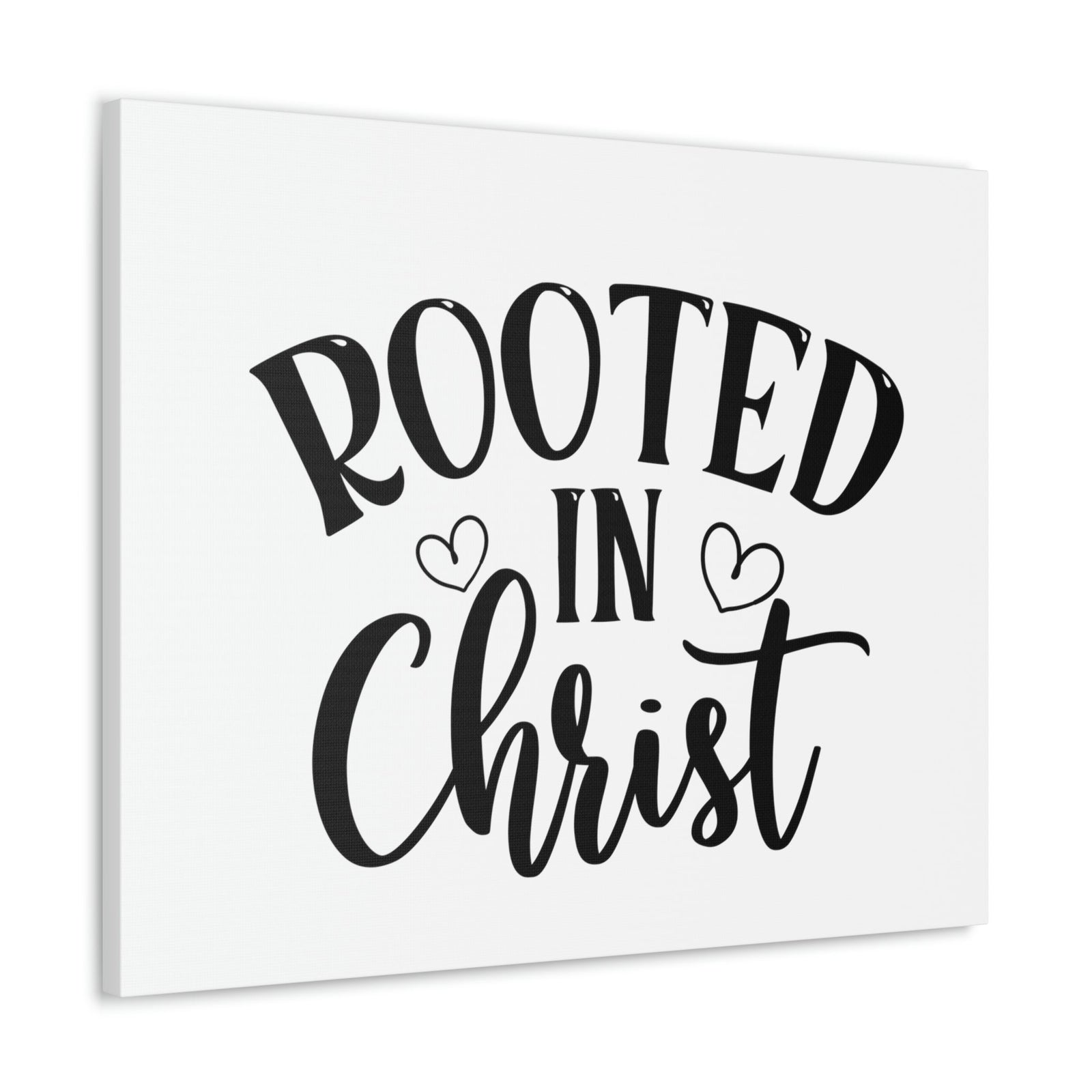 Scripture Walls Rooted In Christ Ephesians 3:17 Hearts Christian Wall Art Bible Verse Print Ready to Hang Unframed-Express Your Love Gifts