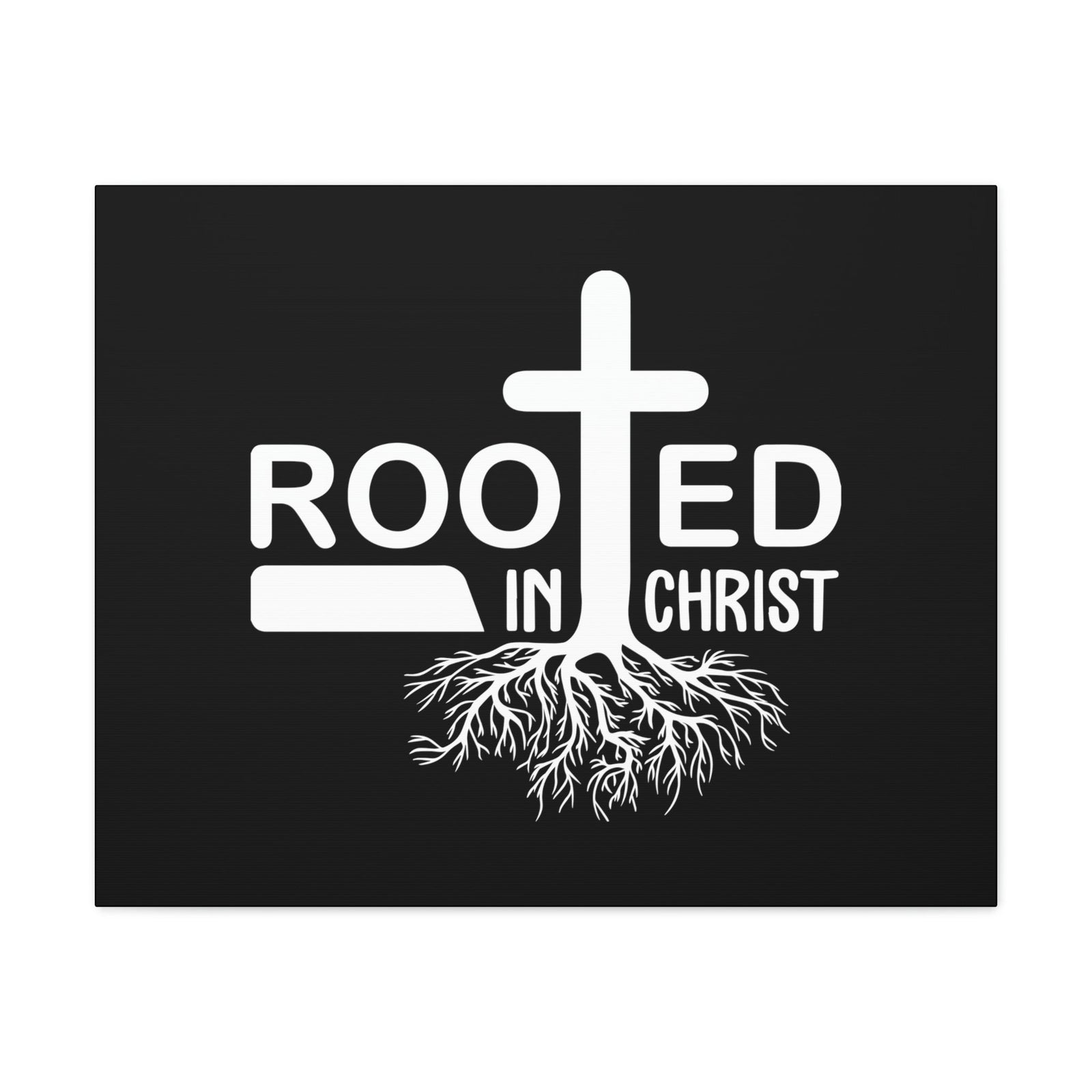 Scripture Walls Rooted In Christ Ephesians 3:17 Tree Roots Christian Wall Art Bible Verse Print Ready to Hang Unframed-Express Your Love Gifts