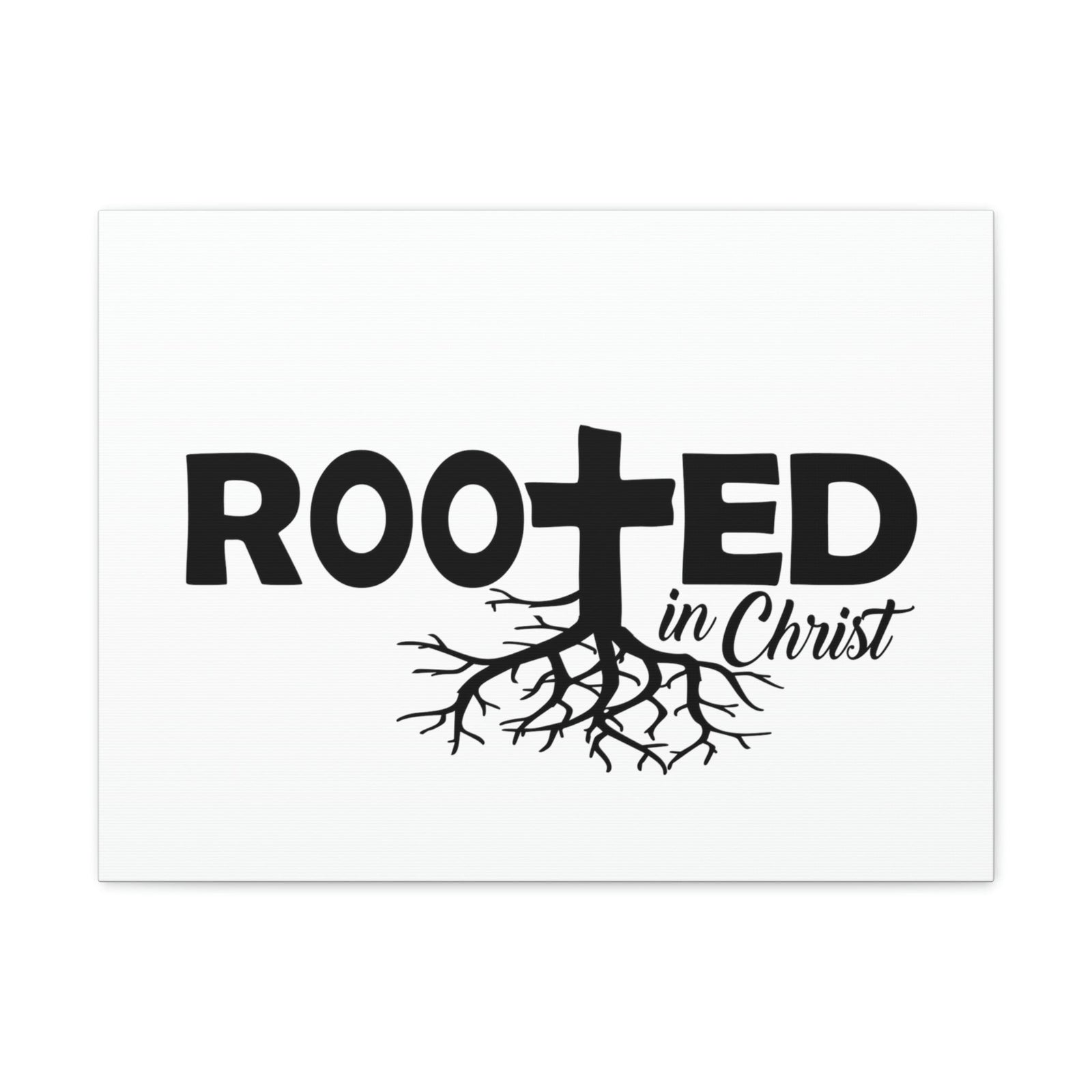 Scripture Walls Rooted In Christ John 15:5 Christian Wall Art Print Ready to Hang Unframed-Express Your Love Gifts