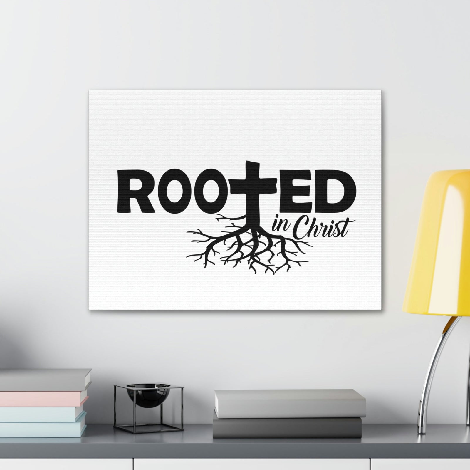 Scripture Walls Rooted In Christ John 15:5 Christian Wall Art Print Ready to Hang Unframed-Express Your Love Gifts