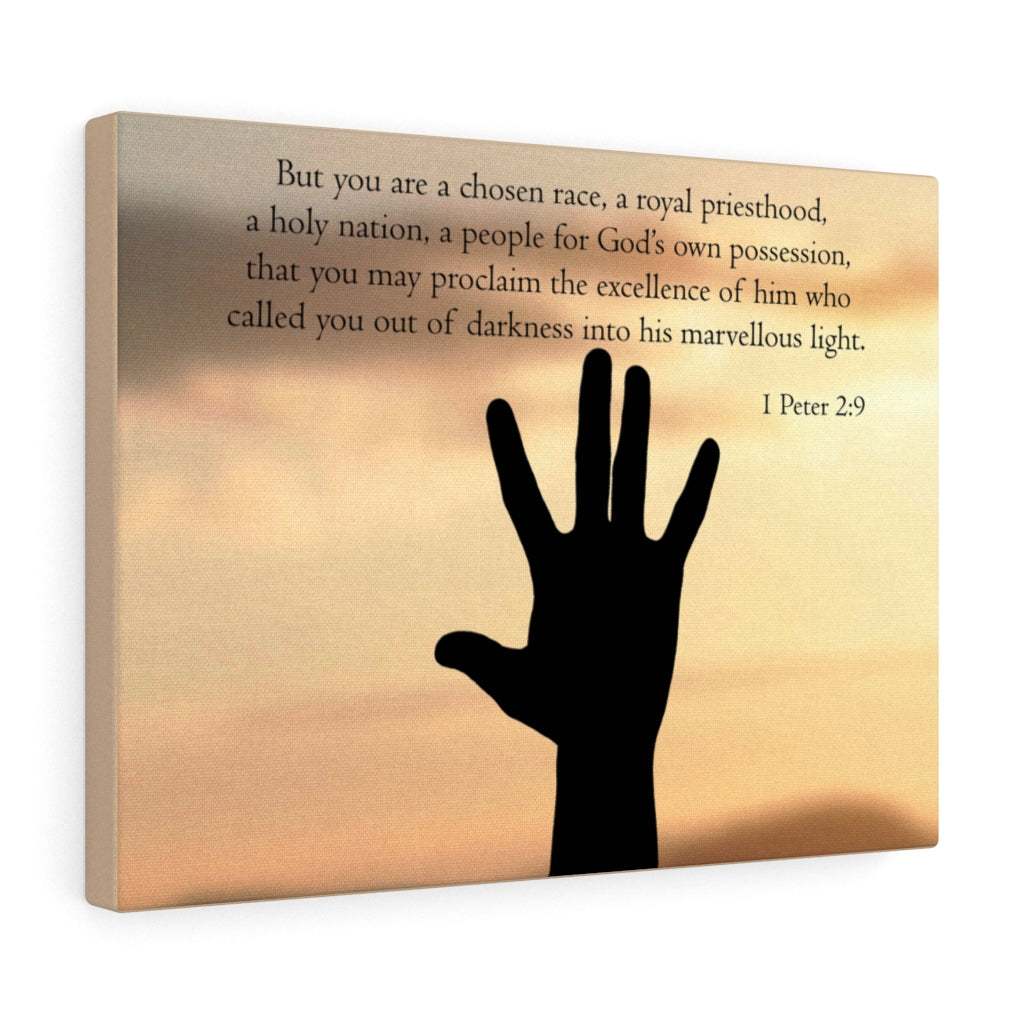 Scripture Walls Royal Priesthood 1 Peter 2:9 Bible Verse Canvas Christian Wall Art Ready to Hang Unframed-Express Your Love Gifts