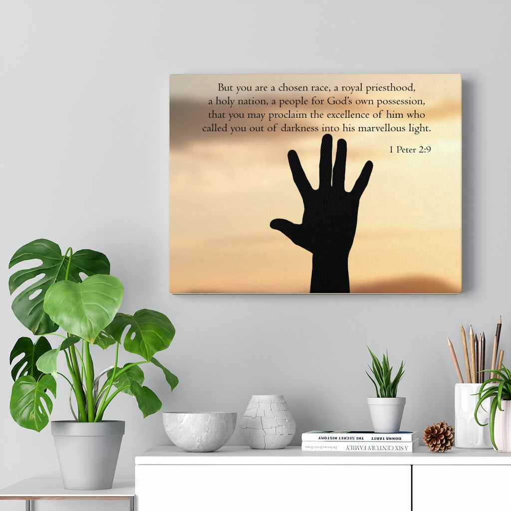 Scripture Walls Royal Priesthood 1 Peter 2:9 Bible Verse Canvas Christian Wall Art Ready to Hang Unframed-Express Your Love Gifts