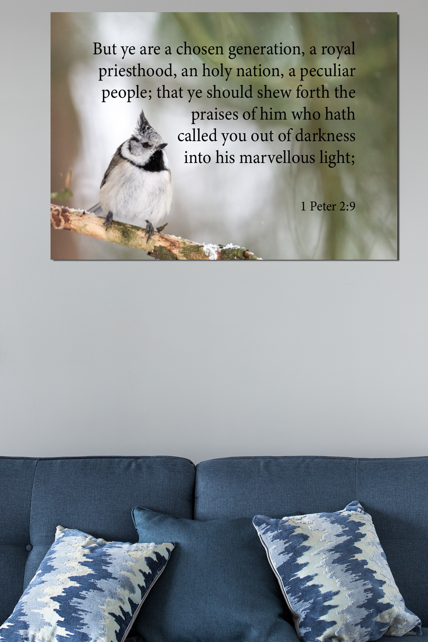 Scripture Walls Royal Priesthood 1 Peter 2:9 Bible Verse Canvas Christian Wall Art Ready to Hang Unframed-Express Your Love Gifts